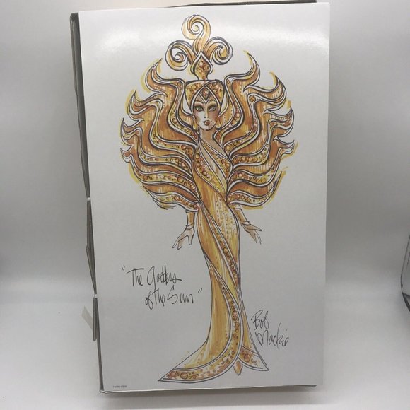 1995 Bob Mackie Goddess of the Sun Barbie Doll NRFB - Picture 3 of 16